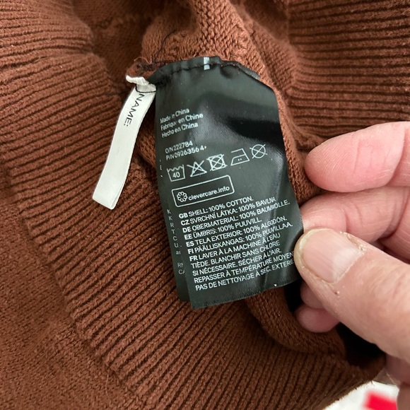 Girls Brown Polka Dot Sweater. Size 6/7 - Picture 5 of 5